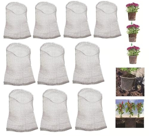 10 Stück Wurzelschutz aus Edelstahl für Pflanzen,1 Gallonen Gopher Draht Schnellkörbe Edelstahl Pflanzen Wurzelschutz Schutz Gegen Taschenratten Maulwürfe Wühlmäuse Körbe Für Gartenpflanzen Bäume