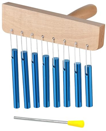 Chimes Instrument, Percussion Glocken - Aluminiumrohr Windchime Glocken,Meditationszubehör, Klassenzimmer-Aufmerksamkeit, Handschlag-Instrumente für Anfänger