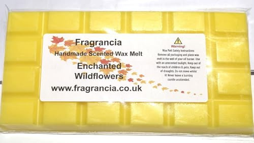 A Single Handmade Highly Scented 85g Wax Melt Bar (ENCHANTED WILDFLOWERS)