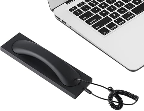 Auriculares de teléfono antiguos - Auricular de escritorio con reducción de ruido y conector de 3,5 mm, teléfono fijo antiguo | para uso doméstico y de oficina para personas mayores con ordenador en