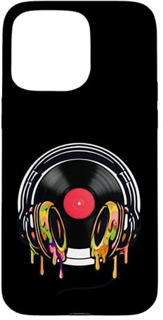 Casque Vinyle DJ Desk Club Music Coque pour iPhone 15 Pro Max