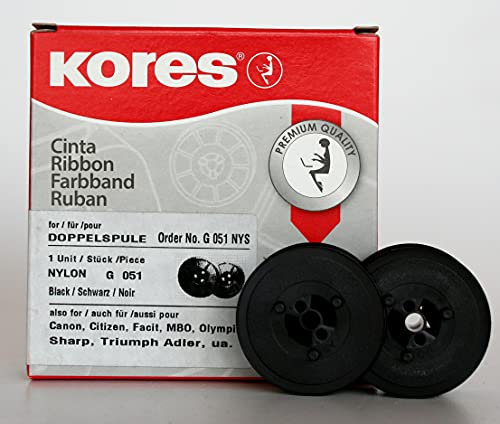 Kores G051NYS Farbband, Nylon schwarz für Modell Canon, Olympia
