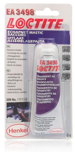 Loctite EA 3498 - mastic pour étancheité et montage de pot d'échappement - résiste jusqu'à 800 °C - tube 150 gr