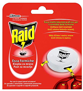 Raid Insecticide Ants Bait, Ready for Use in Indoor and Outdoor Spaces, Pack of 4