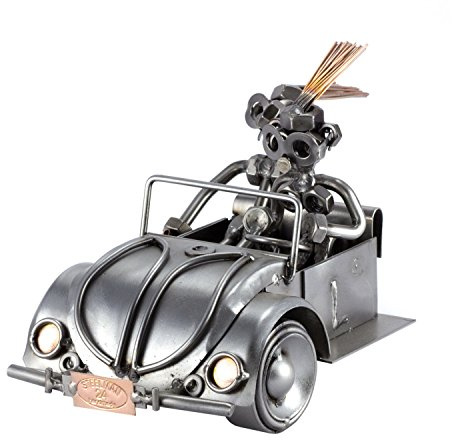 Steelman24 I Figurine en métal Moniteur D'Auto-École I Made in Germany I Idées Cadeaux I Sculpture d’Acier I Hommes de métal