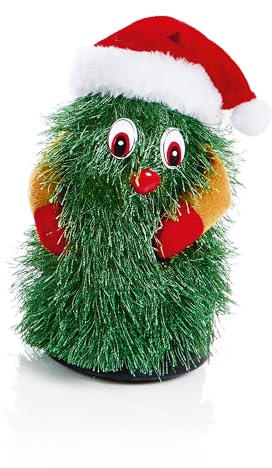 Premier 18cm (7) Tanzender und singender Weihnachtsbaum - Grün - FIGURINE - Kunststoff - Weihnachtsfigurine