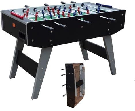 Calcio Balilla OSTRAGON Professionale con Aste Telescopiche - Salvaspazio - Piano in Legno o Vetro Temperato