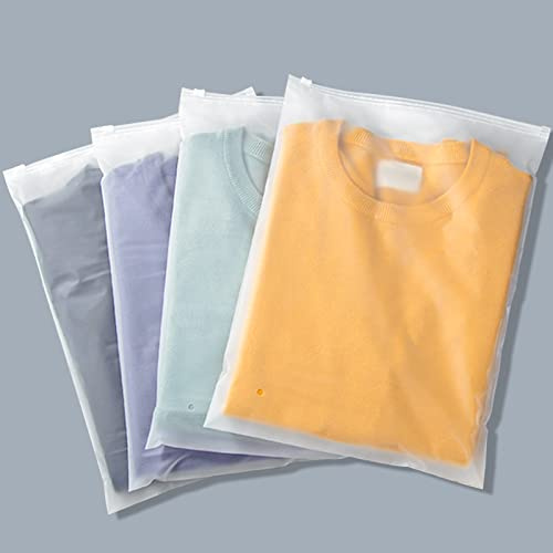 Svaldo transparente Ziplock-Versandtaschen, 35.6x40.6 cm, wiederverschließbar, mattiert, mit Reißverschluss, Polybeutel zum Verpacken, 50 Stück, 3 mm, Schuhe, mit Luftloch