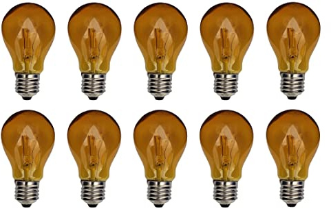 Provance Standard Glühbirne Glühlampe E27 25W 25 Watt 210 Lumen Farbe Gelb klar 10er Set