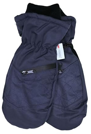 Arctic Barrier Waterproof Mittens for Women – Womens Mittens Cold Weather with Thinsulate M60 for Warmth, NAVY MEDIUM