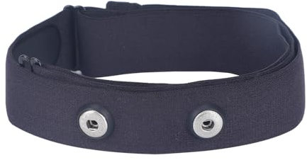 Rich Green Valley Heart Rate Monitor Replacement Chest Strap Compatible with Polar H10 H9 H7 H1 Wahoo Tickr Garmin Chest Belt Black Medium