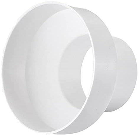 Peukerty Lüftungsrohr-Reduzierstück, Adapter, Rohrverbinder für Inline-Lüftungssysteme (150–100 mm)