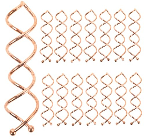 20 Spiralhaarspangen Roségold Metallbeschichtet für Mittellanges Haar | Frauen und Tägliche Frisuren, aus Importiertem Stahldraht, Hält Mittellanges bis Dickes Haar Sicher ohne Ziepen