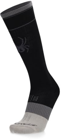 Spyder Mens Pro Liner Ski Socks Black Large