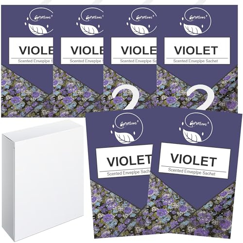 6pcs Wäscheduft Schrank Duftsäckchen Kleiderschrank Dufterfrischer, Duftbeutel Kleiderschrank Duft Hanging Beutel, Schrankdeo Natürlichen Geruch Sachet, Duftsachet, Schrankduft Frische (6Veilchen)