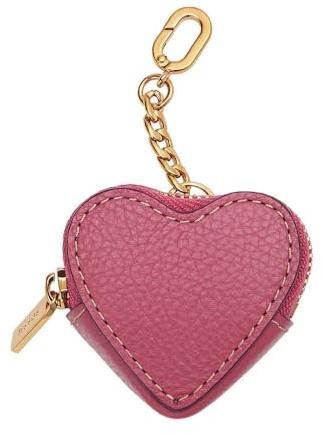 Fossil Vday Portemonnaie aus Leder oder Polyester für Damen Hellrosa 5.08 cm L x 2.54 cm B x 5.08 cm H