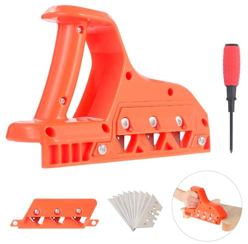 Moendergo 45 °/60 ° Kantenhobel für Gipskarton, Gipskarton Handhobel Trockenbau Kante Fase Holzbearbeitungswerkzeug für Gipskarton, Korkplatte, Akustik-Platten