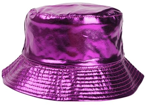 SRZYMJ Fischerhut, Sommer, Angler, Sonnenschutz, Unisex, verstaubare Hüte für Damen und Herren, Urlaub, Wandern, Camping, Einkaufen, einfarbige Farben Lila