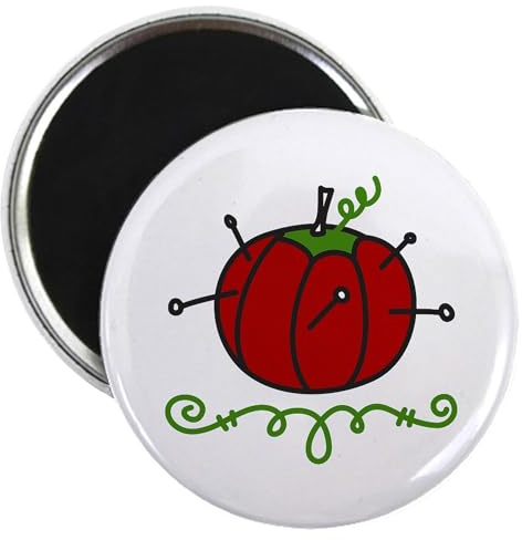 CafePress Pincushion Magnets 2.25 Round Magnet, Refrigerator Magnet