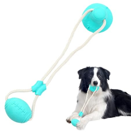 Dog Entertainment Toy, Suction Cup Dog Toy Tug of War - Rope Dog Toy Dog Tow Toy, Boredom Games for Dogs, Chew Toy for Teething Puppy Boredom Toy for Puppies