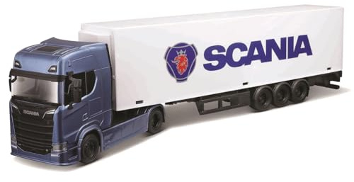 SCANIA 770S 1:43 Bburago 18-31468 BLAUE LKWSCHAFT MIT AUFHÄNGER