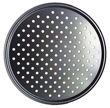 Plato Pizza Utensilios for hornear Acero for hornear Bandeja antiadherente for hornear pizza Bandeja de malla Plato redondo hondo Bandeja for pizza Molde Utensilios for hornear Acero for hornear Plato