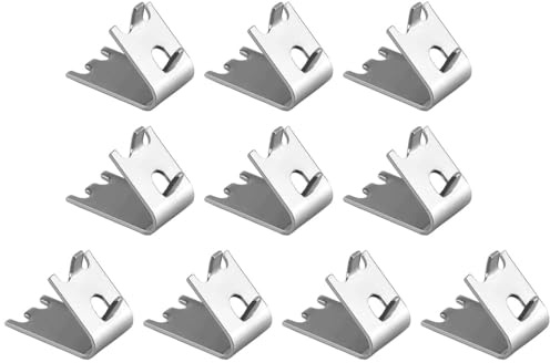 10 Pcs Freezer Shelf Clip,Stainless Steel Shelf Clip for Refrigerator, Freezer Cooler Support, Replacement Square Buckles Clips