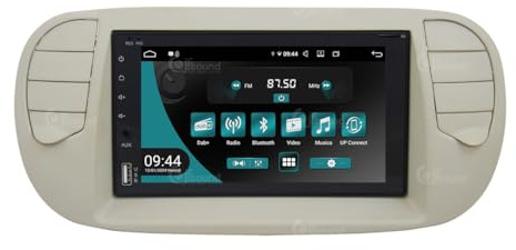 JF Sound - Autoradio Android JF-227-UP-F5P compatibile con FIAT 500 2007-2015 | CarPlay e Android Auto DAB+ |6.2 pollici HD | Prodotto in Italia