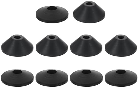 QUARKZMAN 5Pcs 5Pcs M6 Guarnizioni Coniche in Gomma M8 Antiscivolo Nero | Kit per Prevenire Perdite, per Viti della Cassetta del Water e Riparazioni del Water, Guarnizioni in Gomma