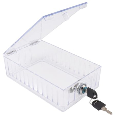 OVAQUIXI Universal Clear Large Thermostat Lock Box Cover, Protective Guard Case for Most Thermostats