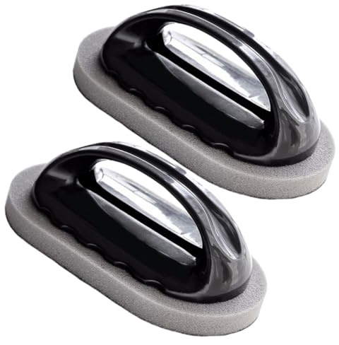 Anneome Esponja de Esmeril Mango Ergonómico 2 Unidades Estropajo Abrasivo para Limpieza Profunda de Cocina Elimina Suciedad Incrustada Platos Ollas y Sartenes Uso Color Aleatorio