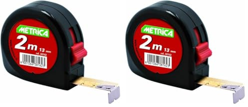 Metrica 38162 - Flessometro tascabile, 2 m (Confezione da 2)