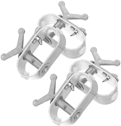 BESPORTBLE Tensor de Alambre de Acero Resistente Corrosión Kit de 4 Piezas Mini Cabrestante Metálico Trinquete para Tensar Cubiertas de Piscina Suelo y Cercas en Jardín Herramienta