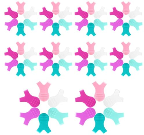 ZAKTUS 60 Pezzi Spazzola a Forma di Y in Silicone, Accessori per Lifting Ciglia, Pad Scudo per Ciglia, Strumento per Lifting e Allungamento Ciglia (6 Colori)