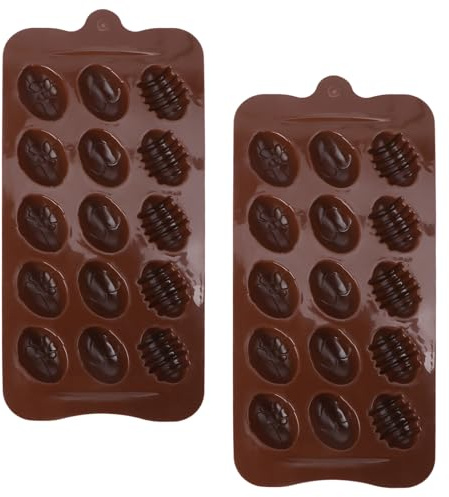 BESPORTBLE Molde de Silicona para Hornear Chocolate DIY Diseño de Huevo de Pascua, 2 Unidades, Antiadherente, Seguro y Fácil de Desmoldar, Adecuado para Repostería Casera y Profesional