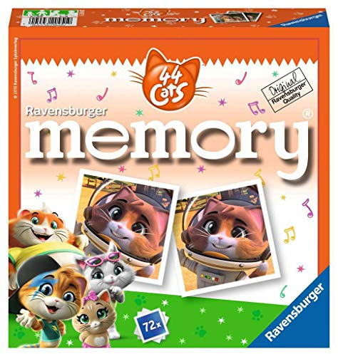 Ravensburger 20451 - 44 Cats memory, der Spieleklassiker für alle Fans der TV-Serie 44 Cats, Merkspiel für 2-8 Spieler ab 4 Jahren