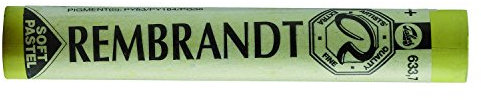 Rembrandt weiche Pastelle - Permanentgelbgrün 633.7 - Zwischenfarbton - Hochpigmentiert - Lichtecht - Metallfrei - Professionelle Künstlerqualität