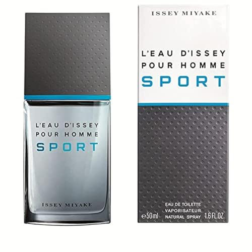 Issey Miyake - L'Eau d'Issey Pour Homme Sport Eau de Toilette – Frisch-holziger Duft mit Grapefruit, Vetiver & Zedernholz – Inspiriert von der Natur – Herrendüfte in verschiedenen Größen erhältlich.