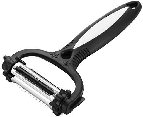 YooNeo Pelador/cortador de verduras multifunción 3 en 1 con rotación en forma de Y, acero inoxidable