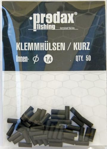 Predax Klemmhülsen - 50 Quetschhülsen für Stahlvorfächer