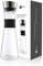 HEYNNA® Premium carafe en verre/carafe à eau avec bec verseur en acier inoxydable et poignée pratique 1L