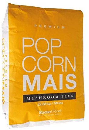 Popcornmais Premium PLUS Mais der Klassiker des Popcorn Mais Kinopopcorn 22,68 Kg Sack XXL 1:46 Popvolumen