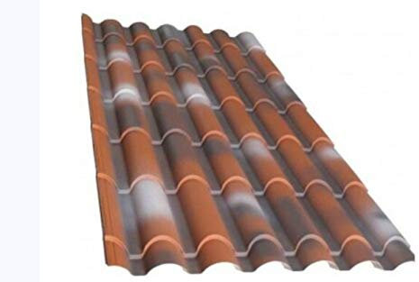 T.E.G. METALLI S.R.L. Lastra TTCOPPO in Lamiera Rosso Coppo e Rosso Coppo Antichizzato Copertura Tetto (Rosso Coppo Antichizzato)