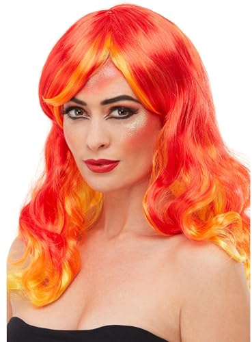 Smiffys Smiffys Make Up FX, Feuer Aqua Set, Rot, mit Gesichtsfarben, Glitzertopf & Applikatoren Halloween und Karneval