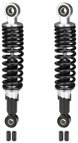 Citomerx Stoßdämpfer Federbein Set 240mm Schwarz für Mofa Moped Mokick | Passend für Zündapp Hercules Kreidler Simson Puch