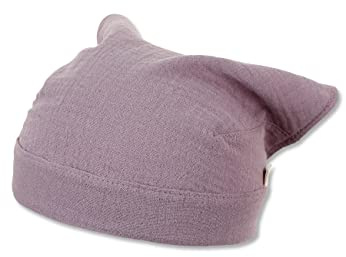 Sterntaler Unisex Kinder Kopftuch Musselin Kindermütze, Violett, 47 EU