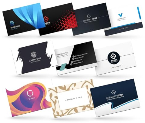 Biglietti da Visita Personalizzati | Bozza e Ritocco Grafica Inclusi | +30 Design a Scelta | Made in Italy | Fronte/Retro | Angoli Arrotondati | Laminazione Opaca o Brillante
