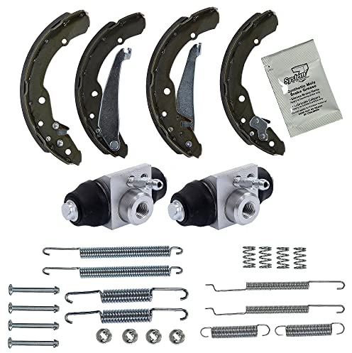 ATEC Germany Bremsensatz Hinterachse inkl. 4x Bremsbacken Hinterachse für | Kompatibel mit: SEAT INCA, SKODA OCTAVIA I, OCTAVIA I Combi, VW CADDY II Großraumlimousine, CADDY II Kasten/Großraumlimousine