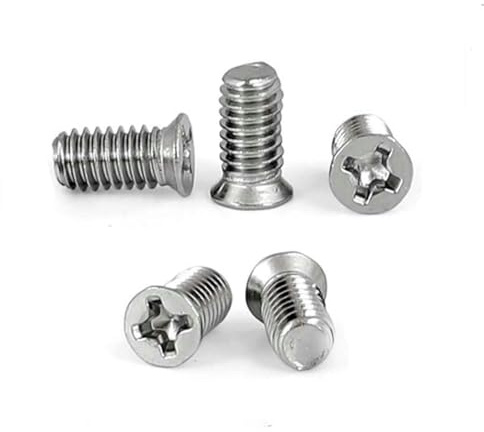 50 Stück M1,6 M2 M2,5 M3 M4 304 A2 Edelstahl kleiner Kopf versenkter flacher Senkkopf Bolzenschraube-M4x10x6mm