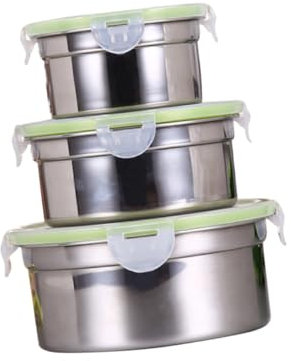 MAGICLULU 3stücke Teiliges Set Aus -aufbewahrungsboxen Luftdichte Kühlschrankbehälter Mit Deckel Lebensmittelbehälter Für Obst Und Gemüse
